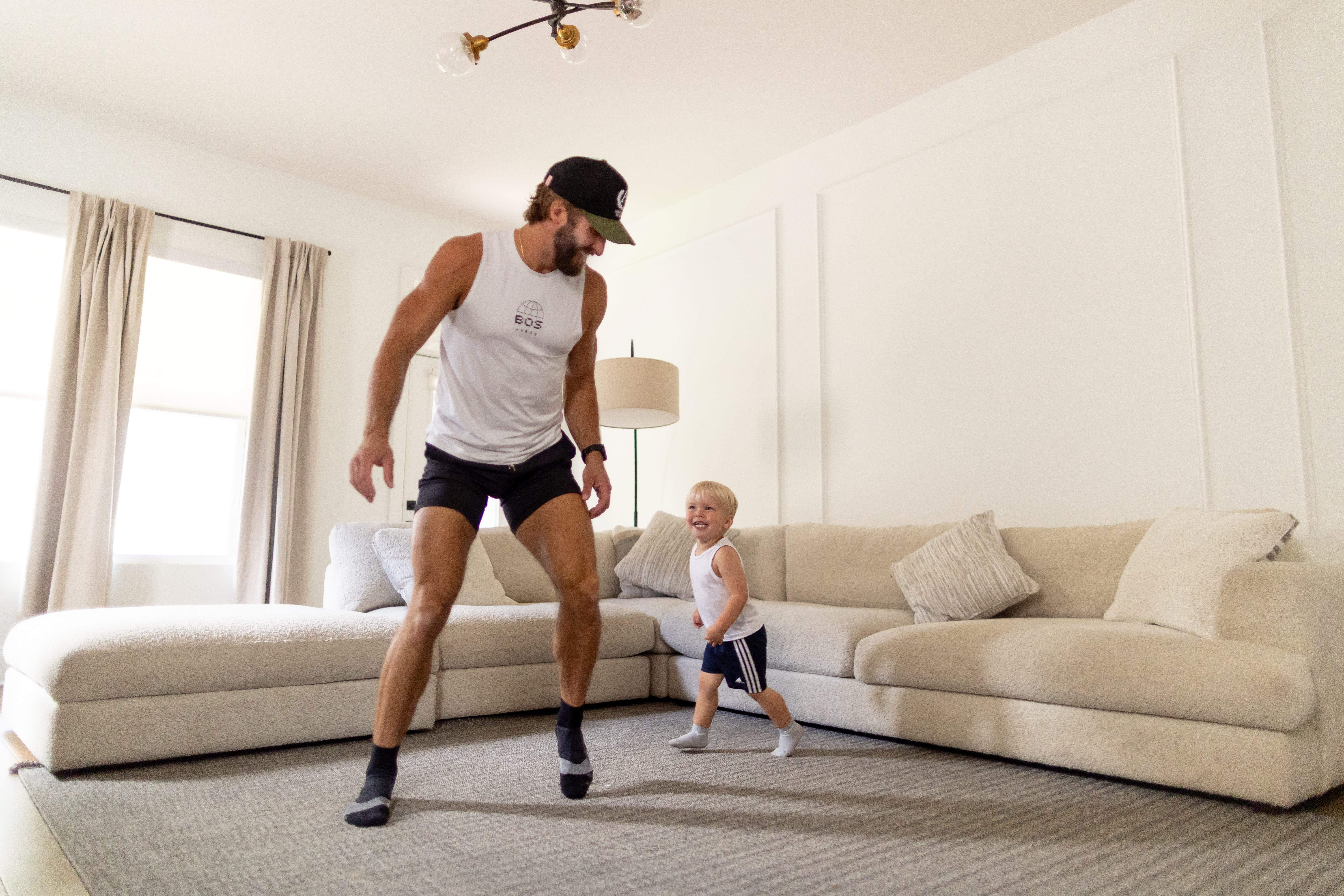 Shawn Booth and toddler